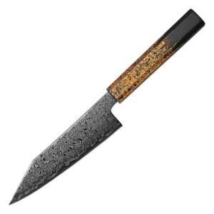 Kybi | Bunka 150 mm | Japansk kokkekniv | ZDP-189 & Sort Damaskus49