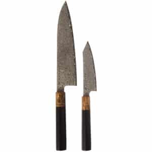 Satake OMO Bunka Petty 12 cm + kokkekniv 21 cm