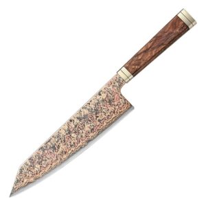 Suzaku | Bunka 210 mm | Japansk kokkekniv | Rinzen #1 & Damaskus53